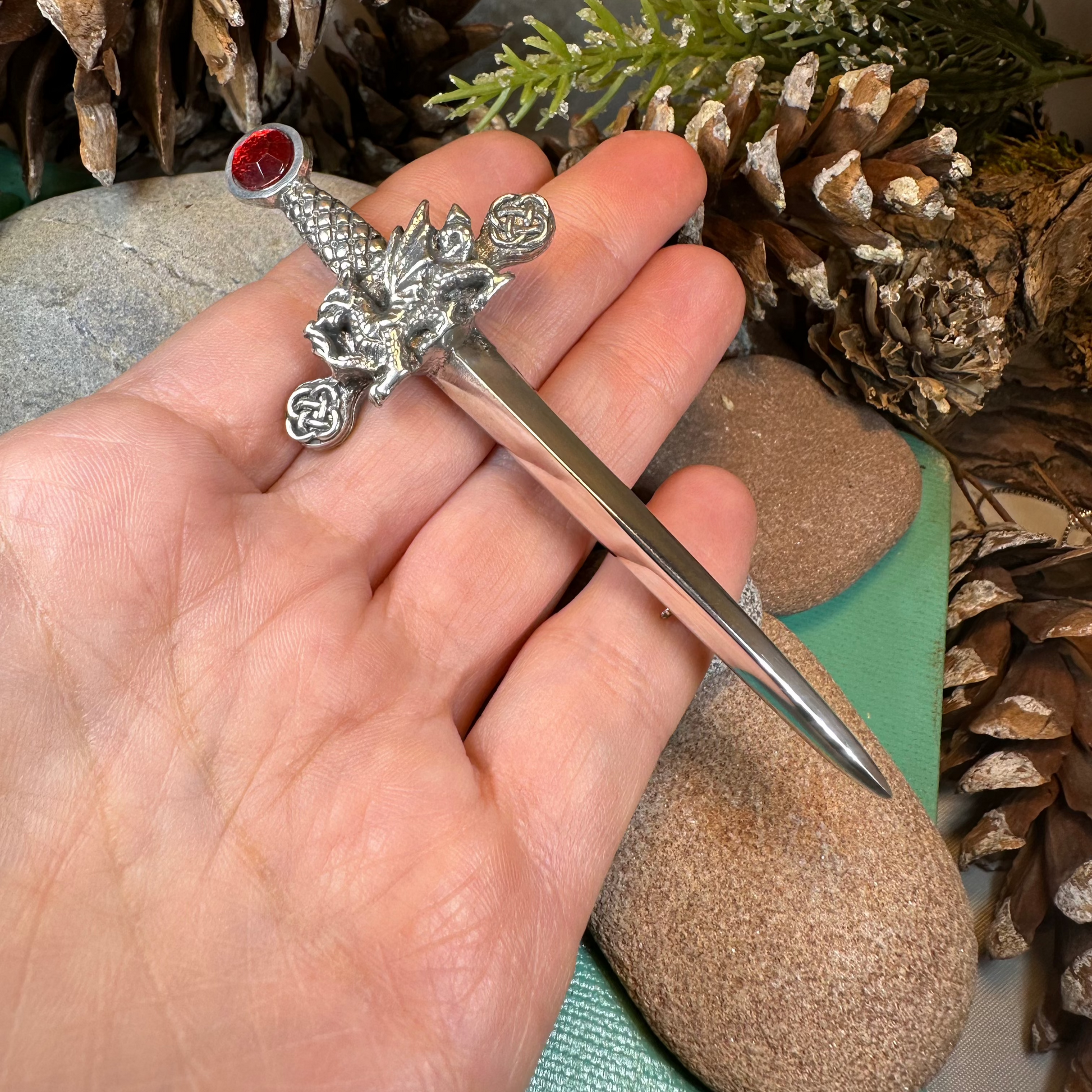 Welsh Dragon Kilt Pin — view 7