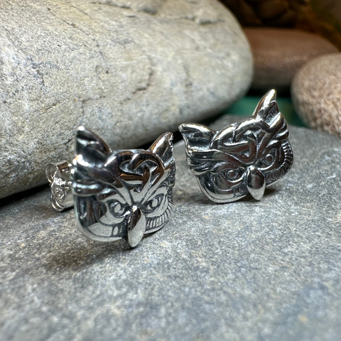 Load image into Gallery viewer, Lyssie Owl Stud Earrings
