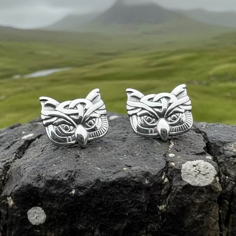 Load image into Gallery viewer, Lyssie Owl Stud Earrings

