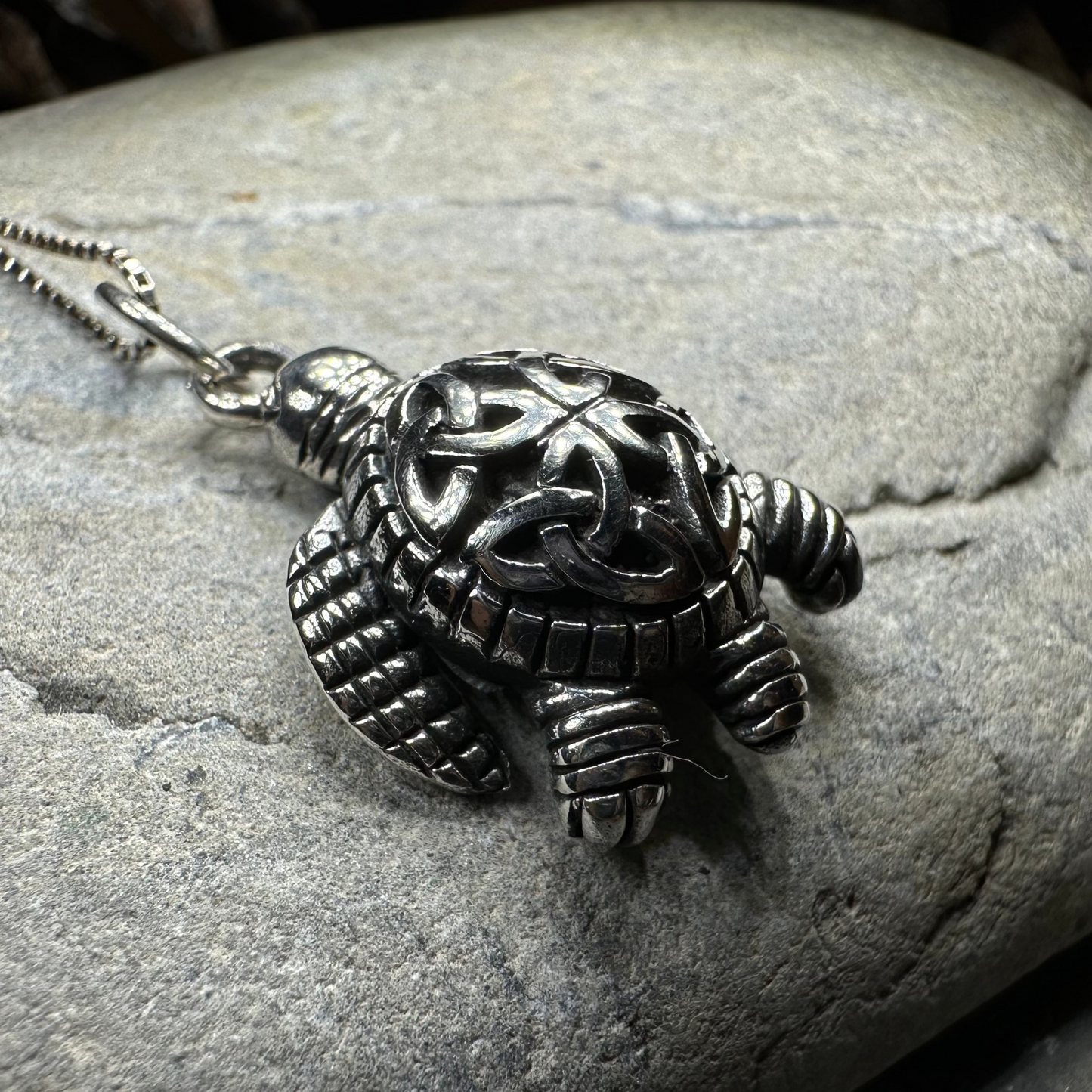 Birte Celtic Turtle Necklace — view 7