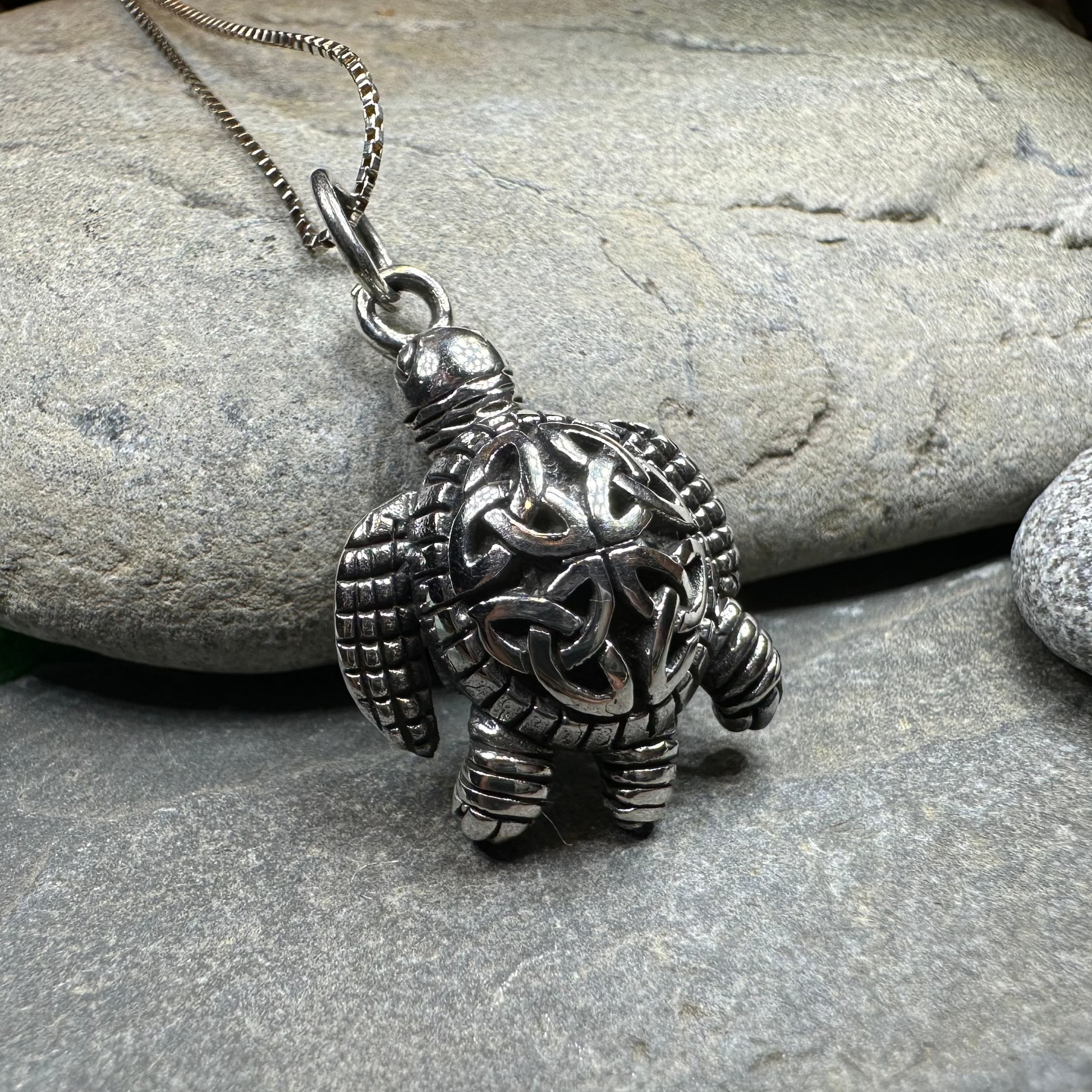 Birte Celtic Turtle Necklace — view 3
