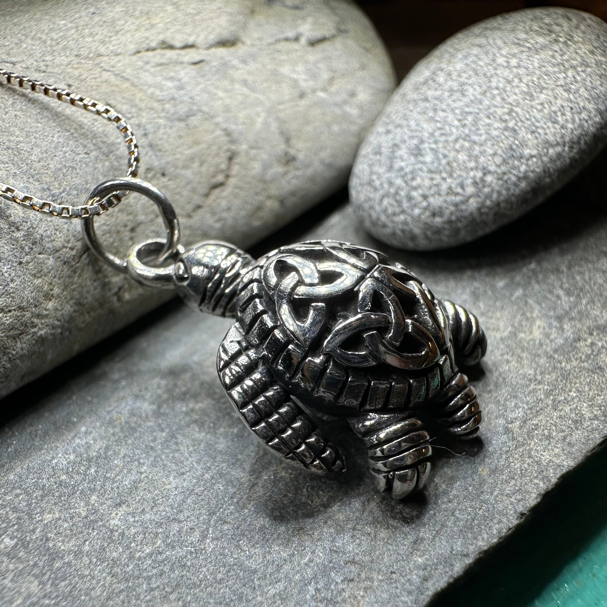 Birte Celtic Turtle Necklace — view 6