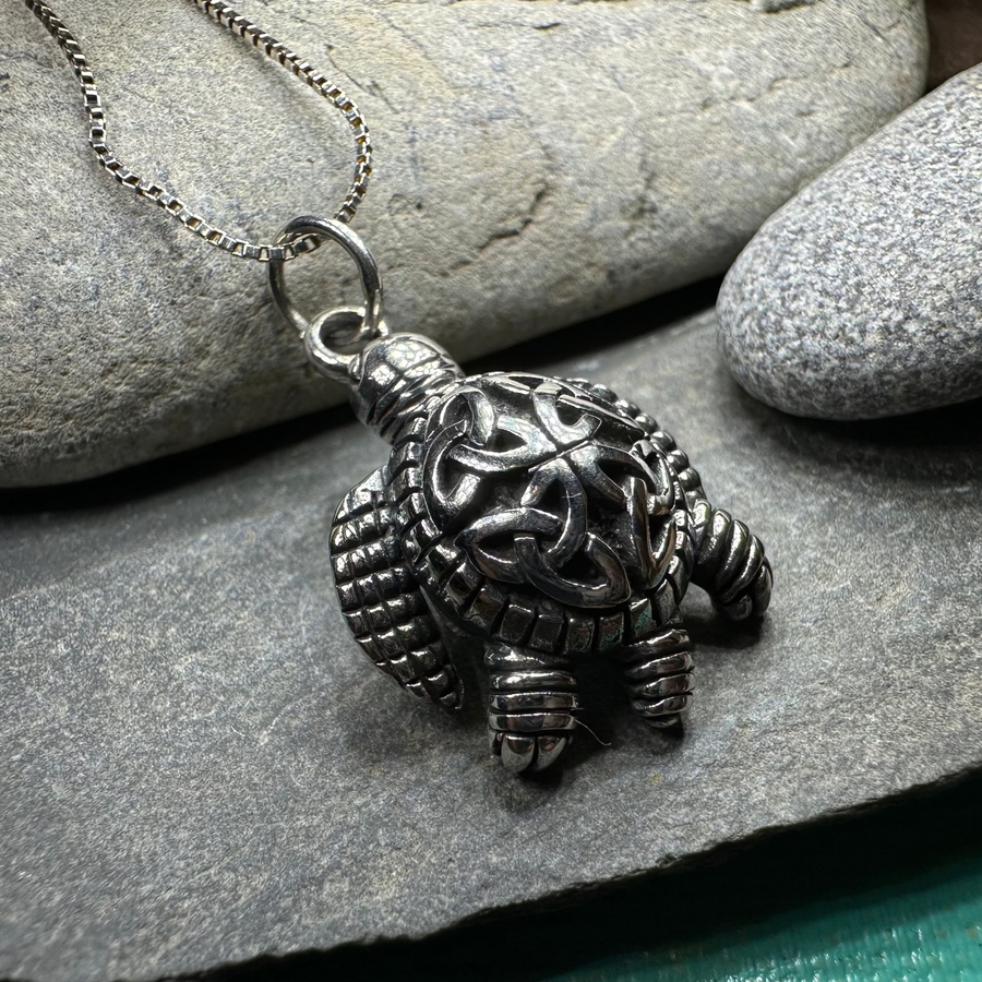 Birte Celtic Turtle Necklace