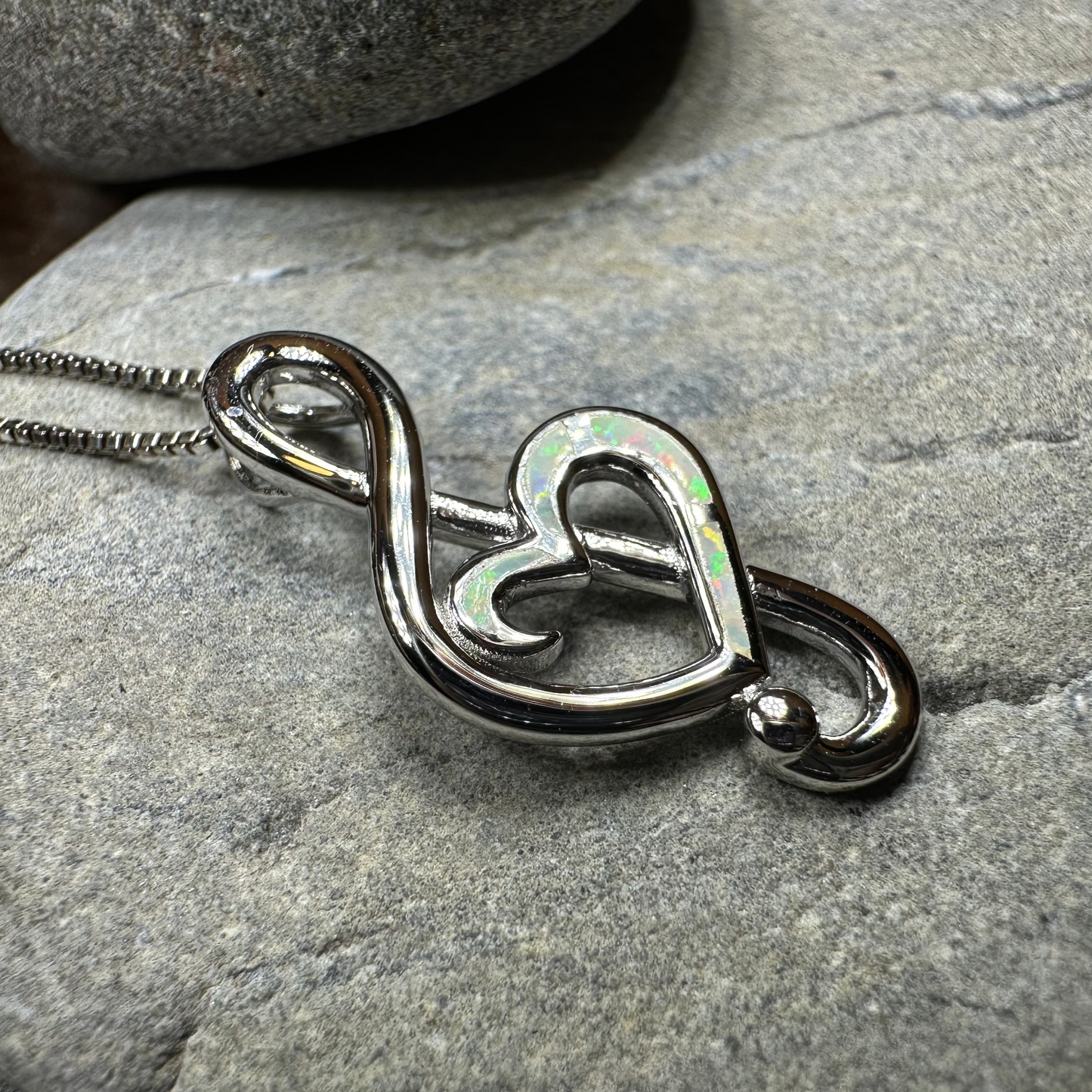 Opal Music Necklace — view 11