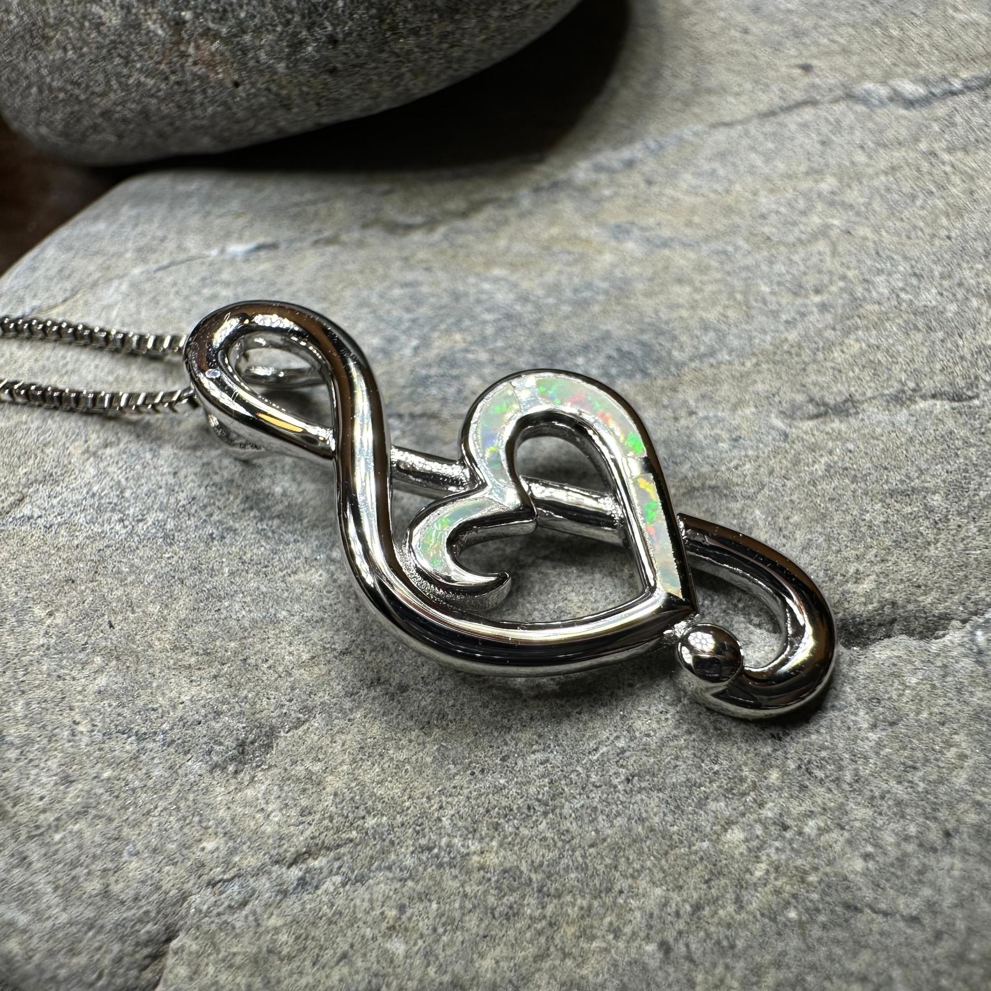 Opal Music Necklace — view 11