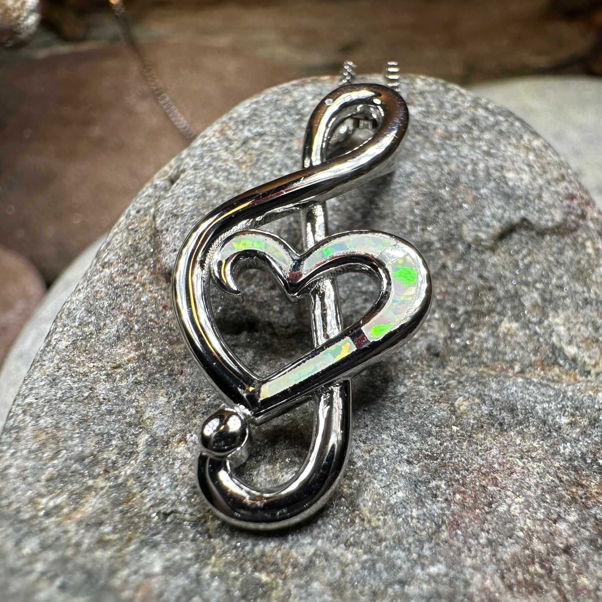 Opal Music Necklace — view 9