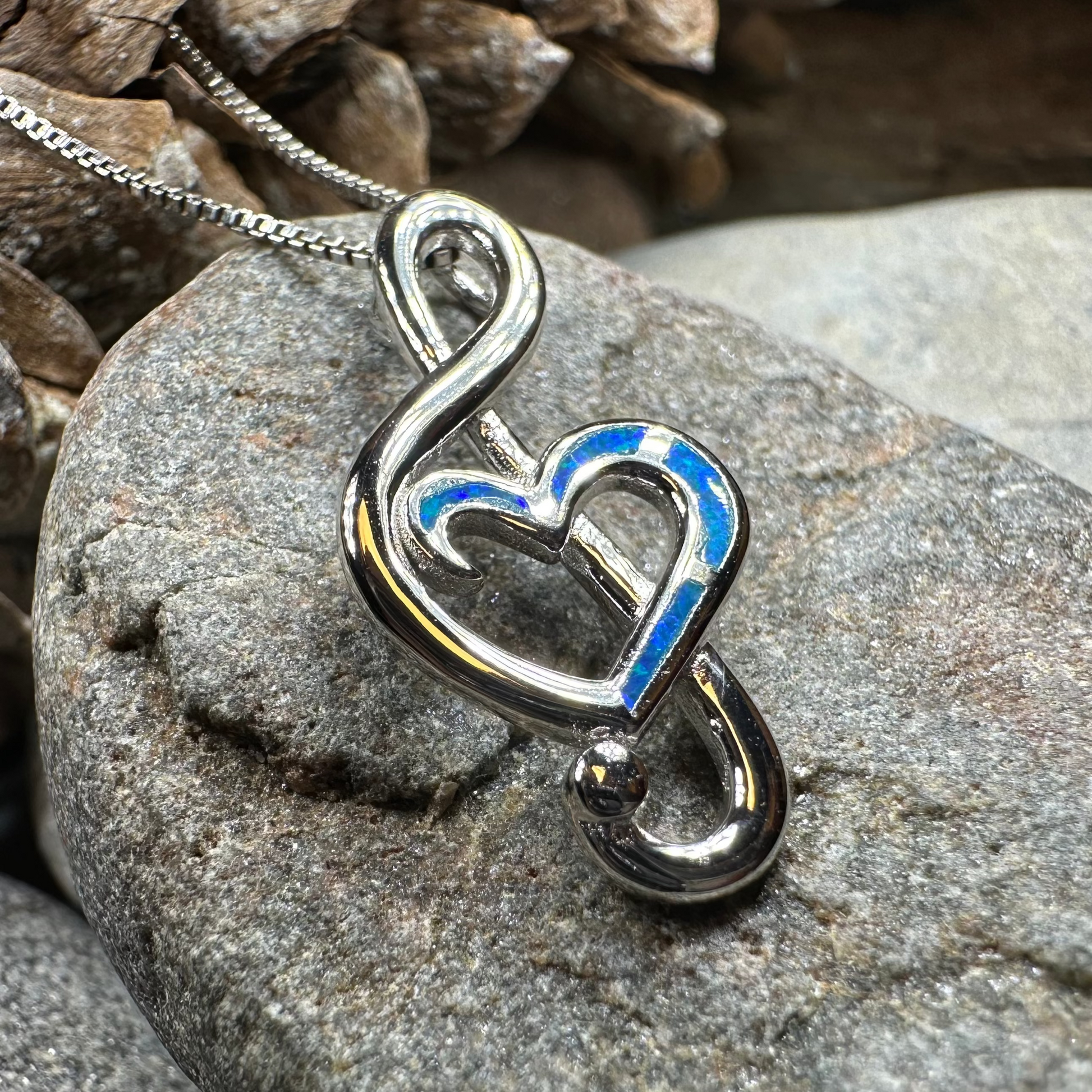 Opal Music Necklace — view 7