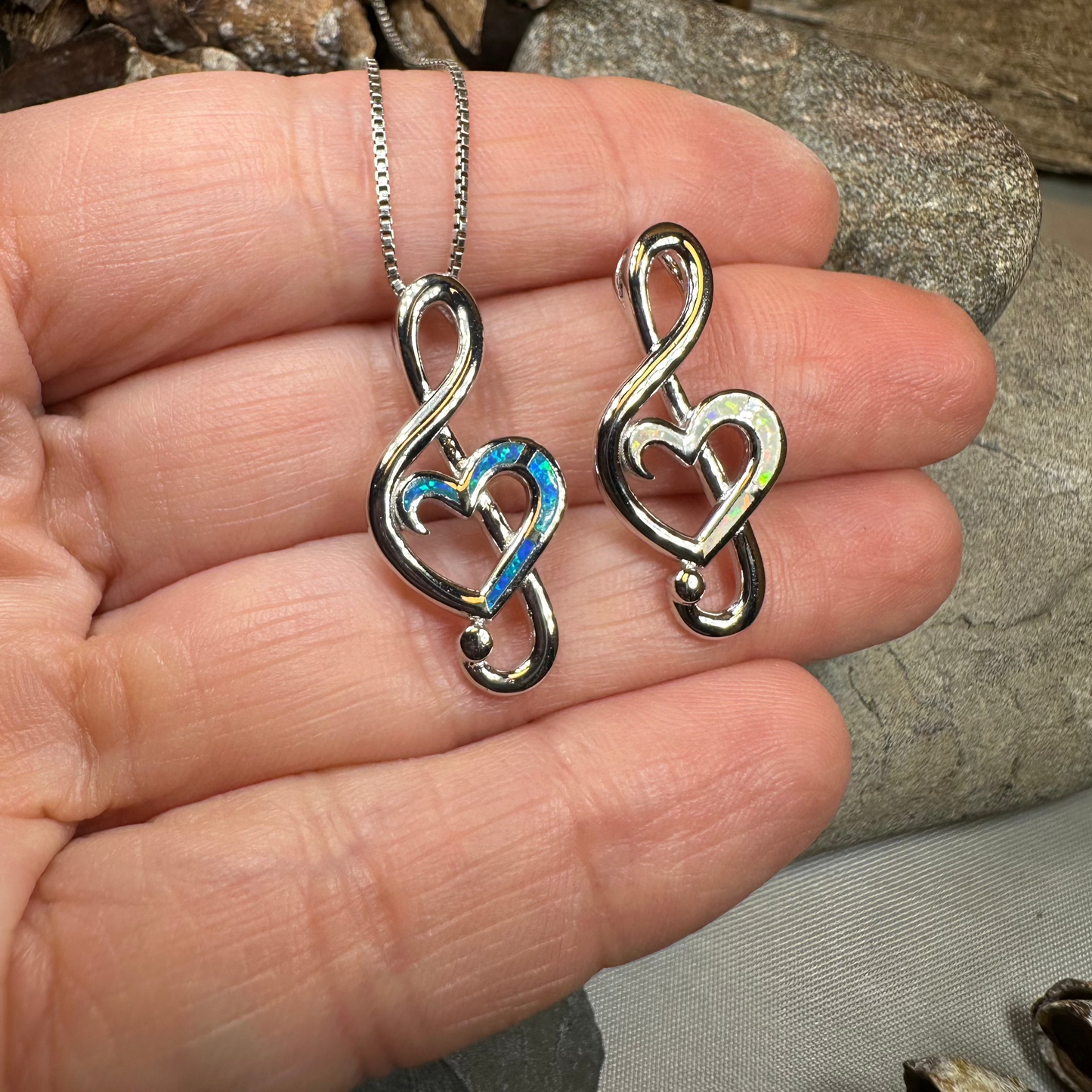 Opal Music Necklace — view 5