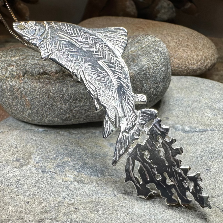 Artisan Irish Salmon of Knowledge Necklace - Made in Ireland