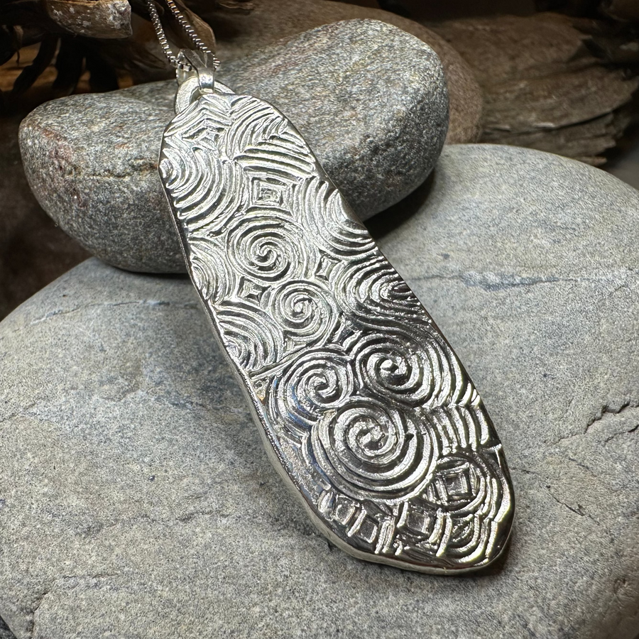 Artisan Newgrange Entrance Stone Necklace - Made in Ireland