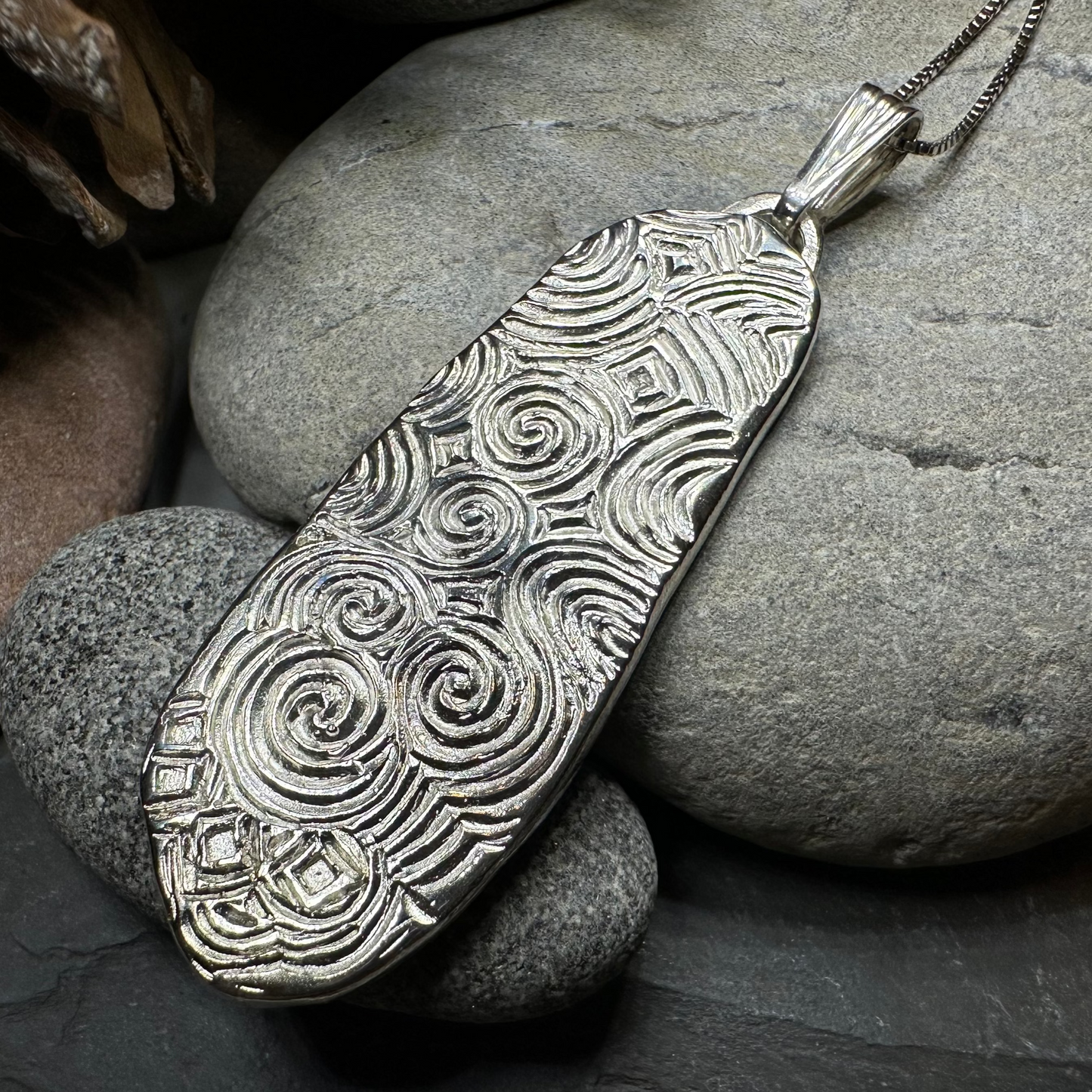 Artisan Newgrange Entrance Stone Necklace - Made in Ireland