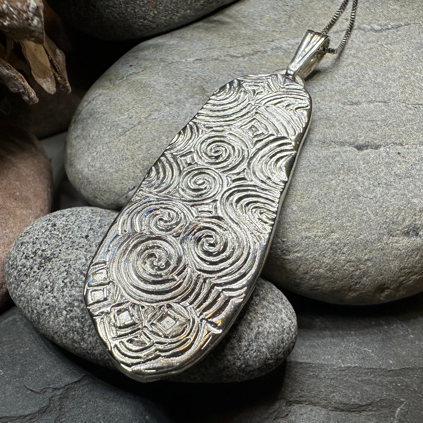 Artisan Newgrange Entrance Stone Necklace - Made in Ireland