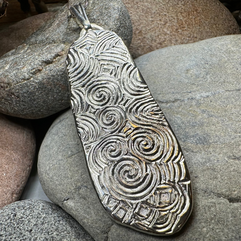 Load image into Gallery viewer, Artisan Newgrange Entrance Stone Necklace - Made in Ireland
