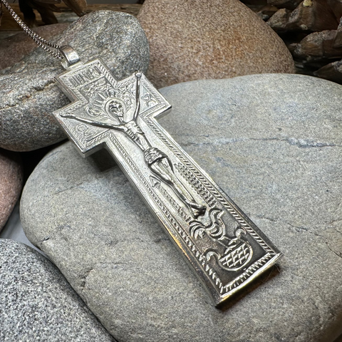 Load image into Gallery viewer, Artisan Irish Penal Crucifix Cross Necklace - Made in Ireland
