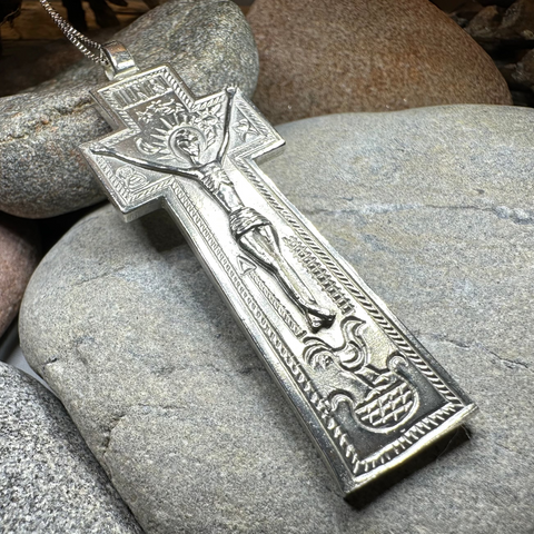 Load image into Gallery viewer, Artisan Irish Penal Crucifix Cross Necklace - Made in Ireland
