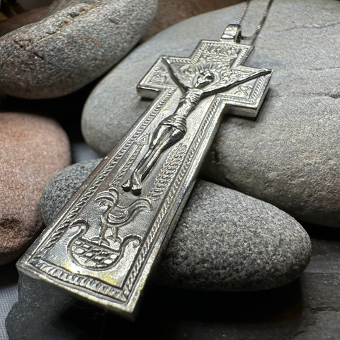 Load image into Gallery viewer, Artisan Irish Penal Crucifix Cross Necklace - Made in Ireland
