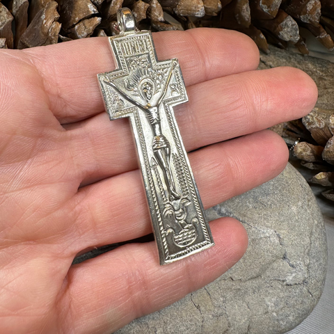 Load image into Gallery viewer, Artisan Irish Penal Crucifix Cross Necklace - Made in Ireland
