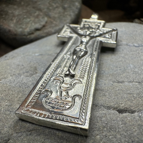 Load image into Gallery viewer, Artisan Irish Penal Crucifix Cross Necklace - Made in Ireland
