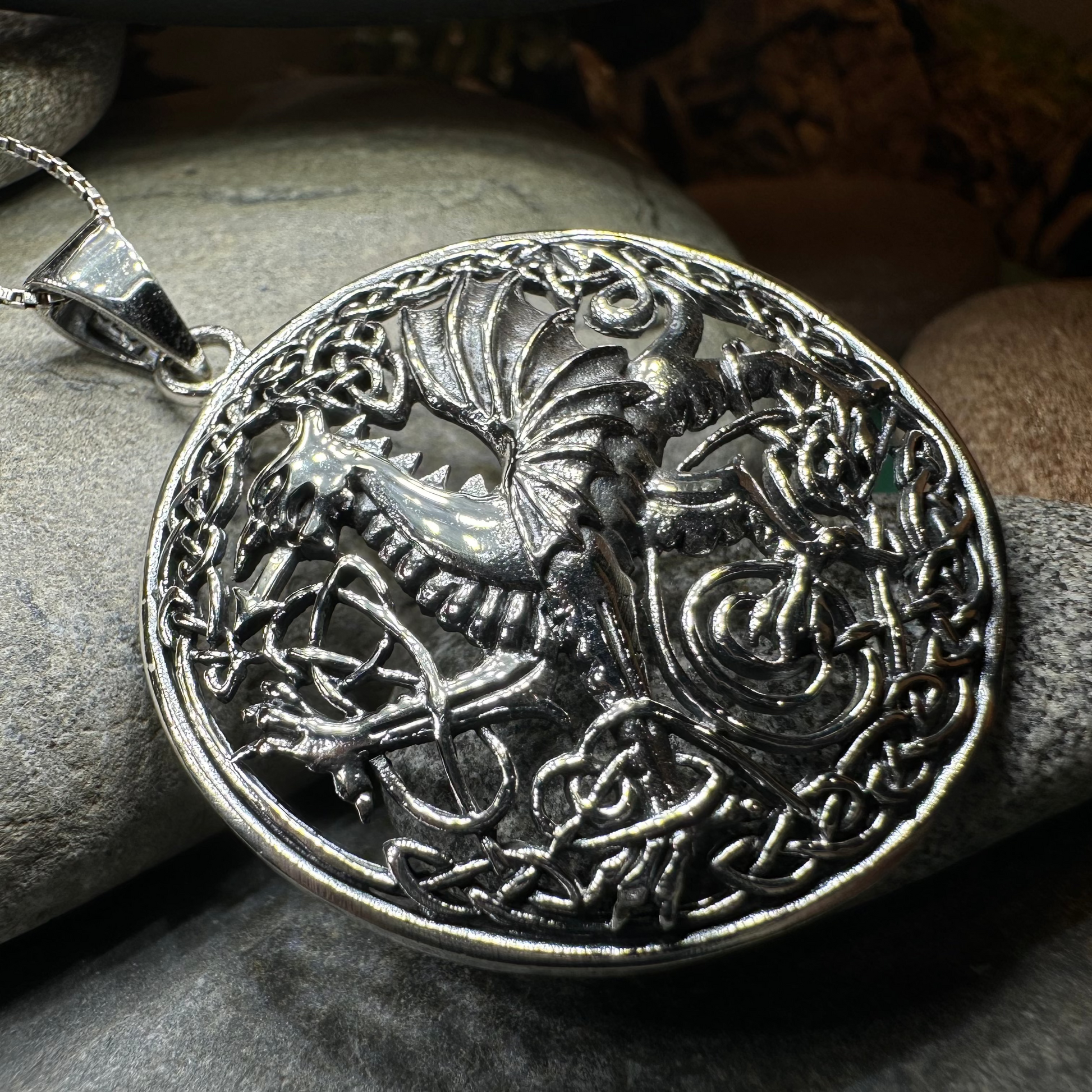 Welsh Dragon Necklace — view 6