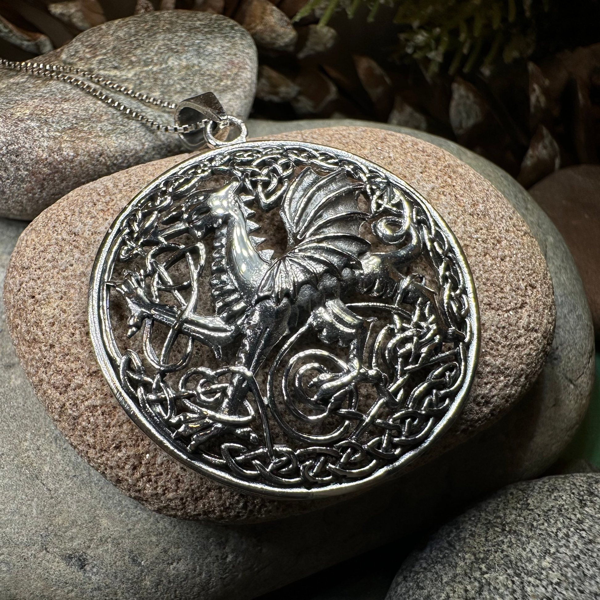 Welsh Dragon Necklace — view 3