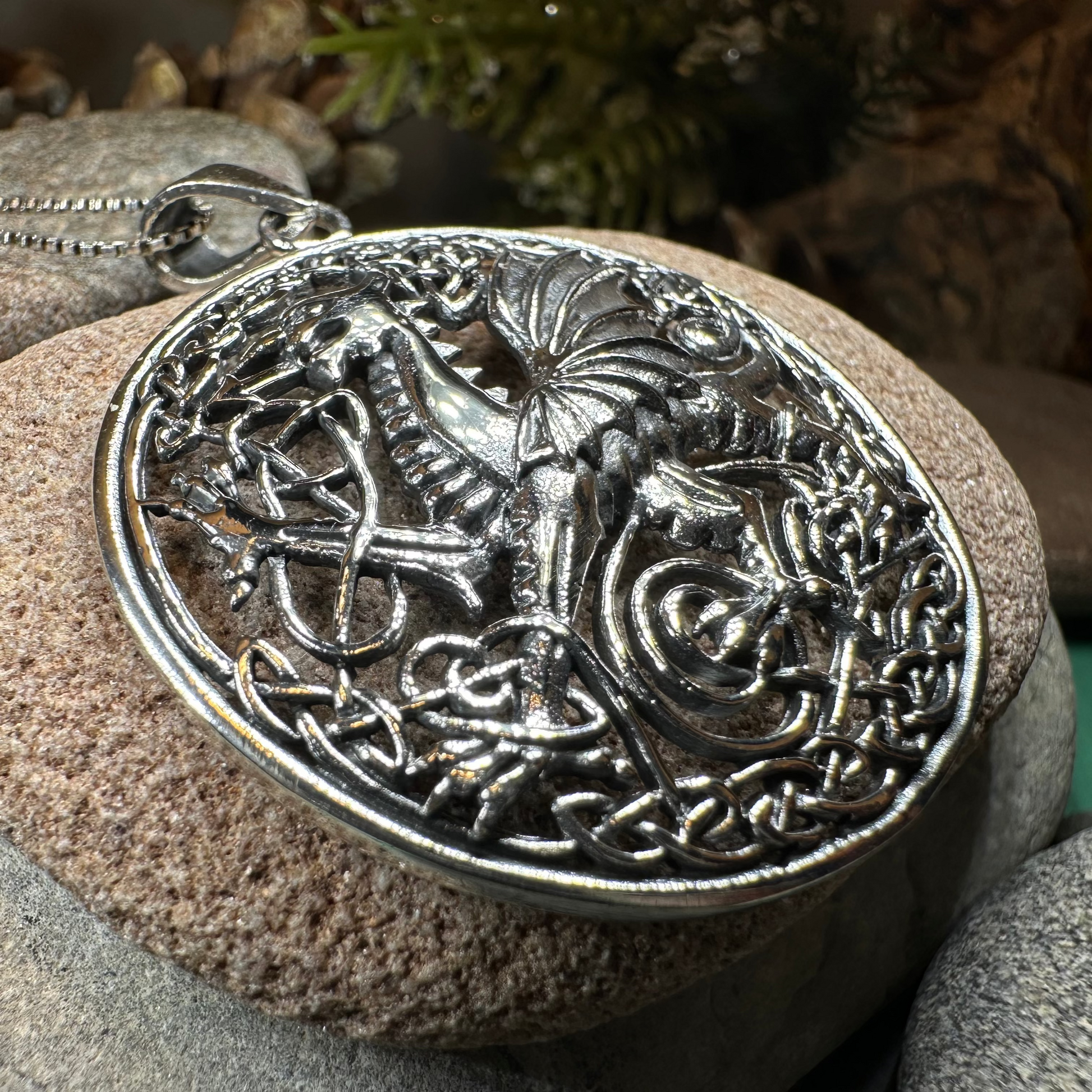 Welsh Dragon Necklace — view 5