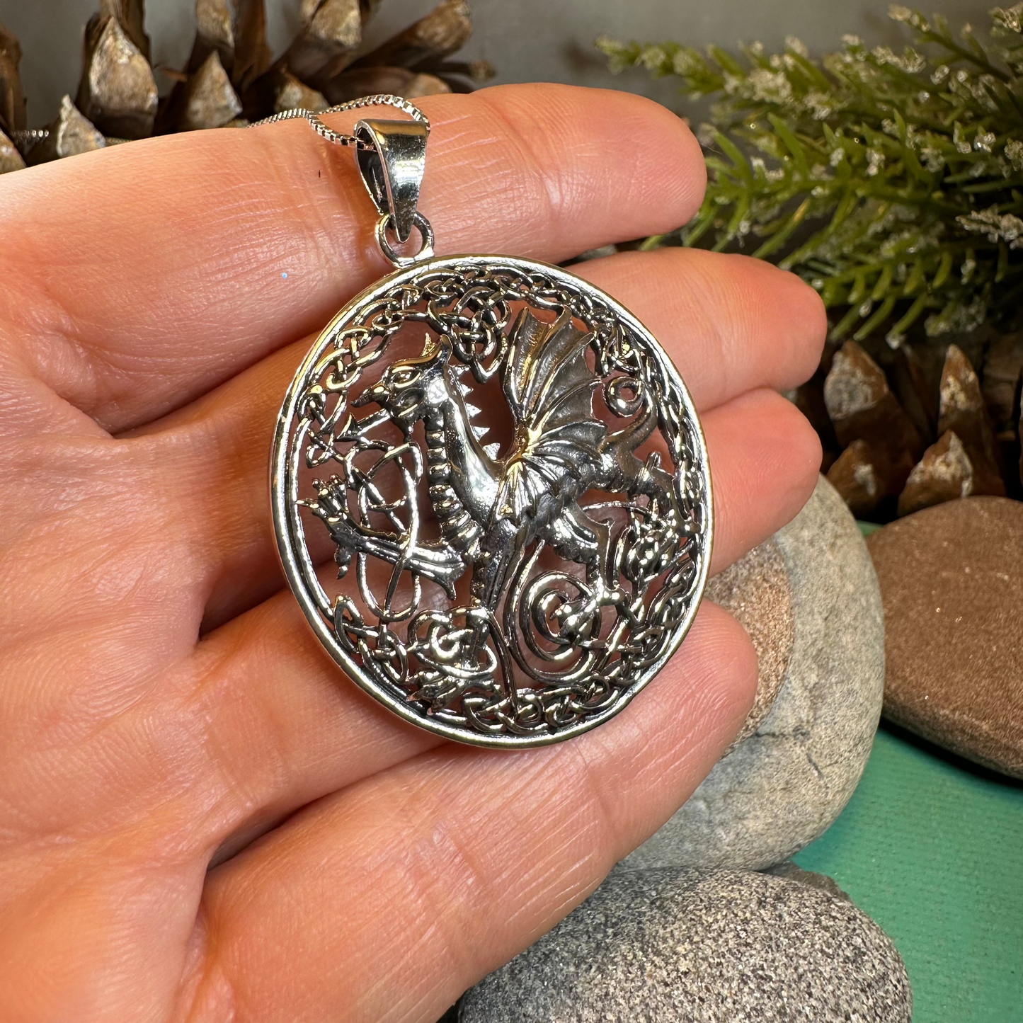 Welsh Dragon Necklace — view 4