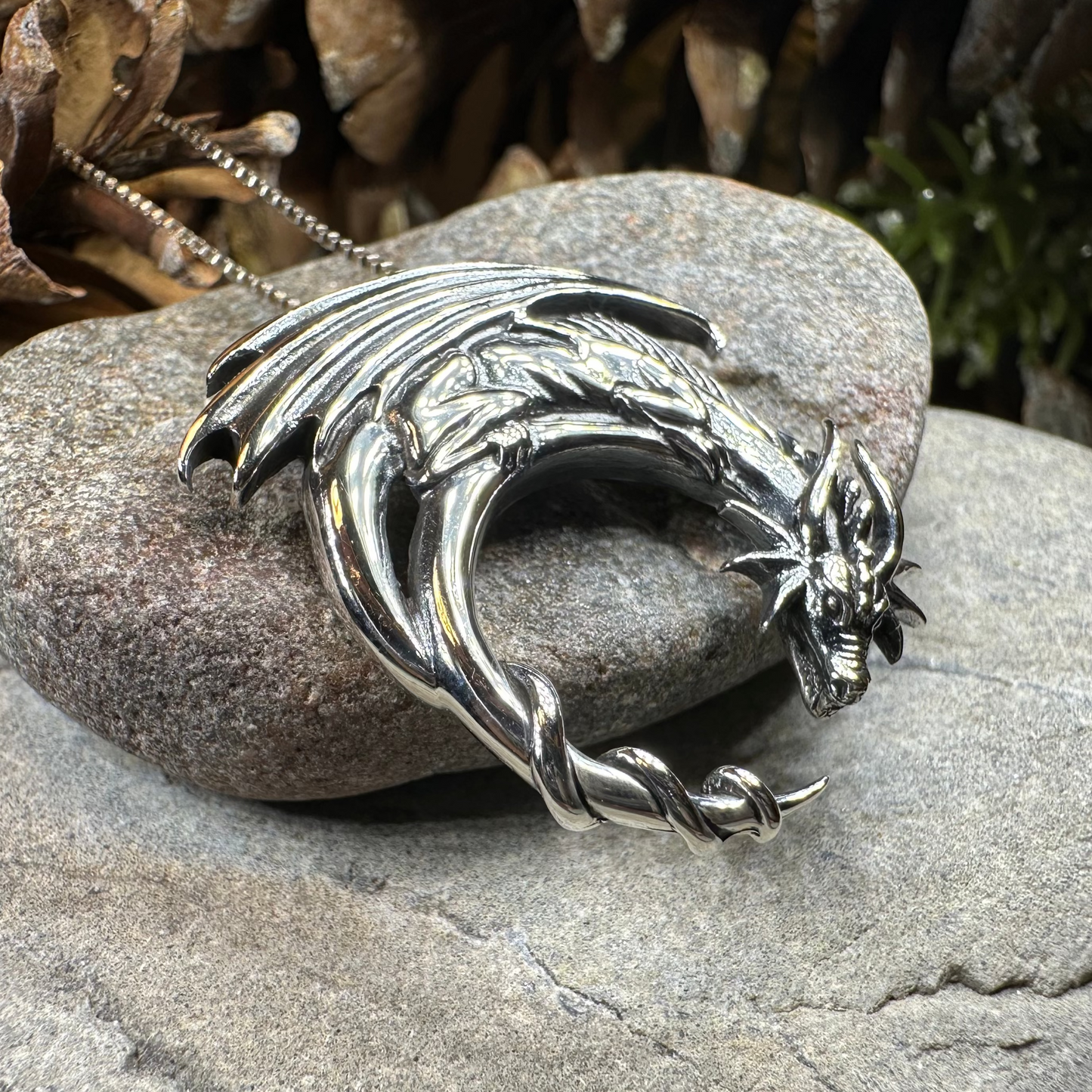 Xerxes Dragon Moon Necklace — view 7