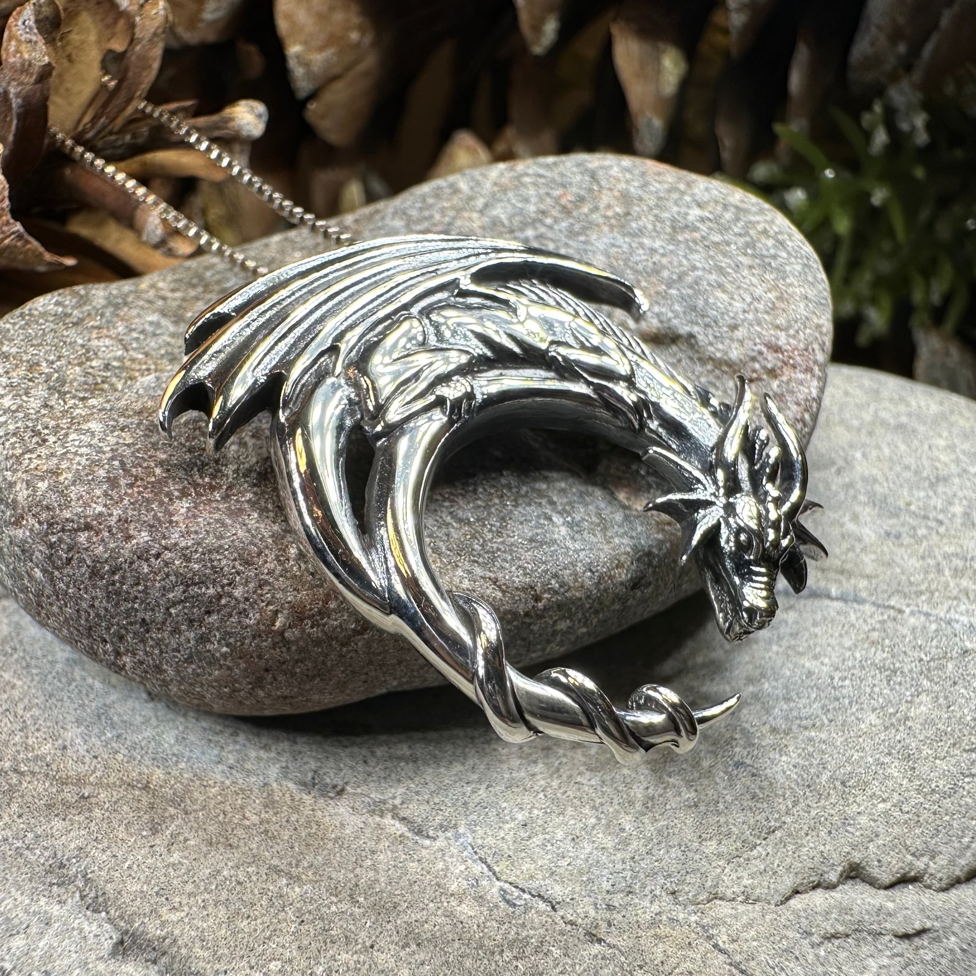 Xerxes Dragon Moon Necklace — view 7
