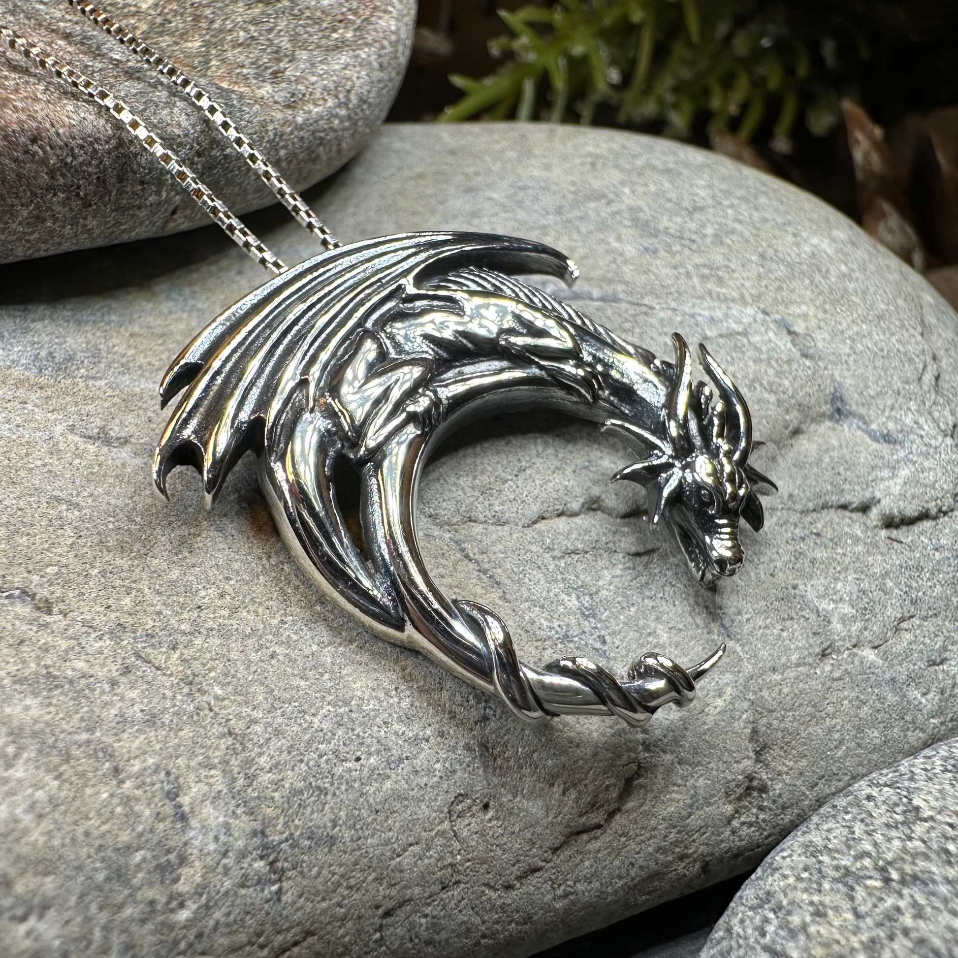 Xerxes Dragon Moon Necklace — view 4