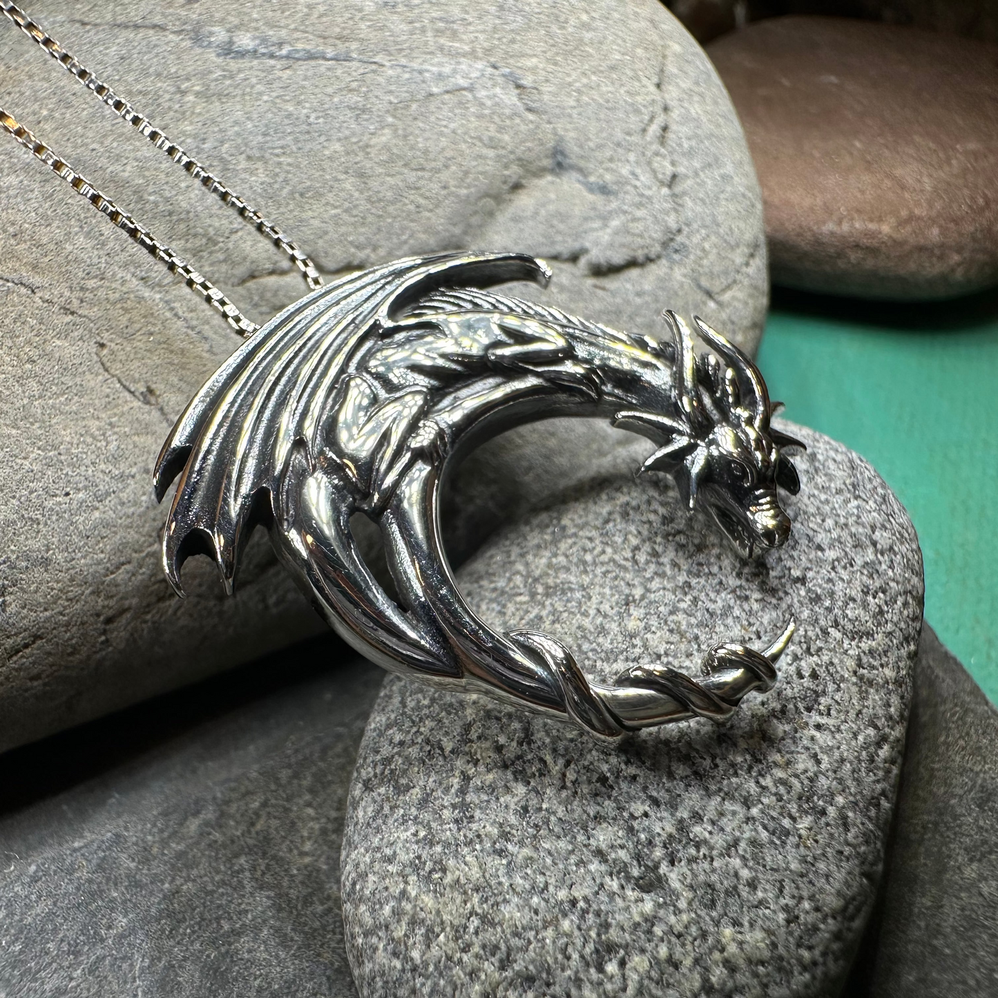 Xerxes Dragon Moon Necklace — view 5