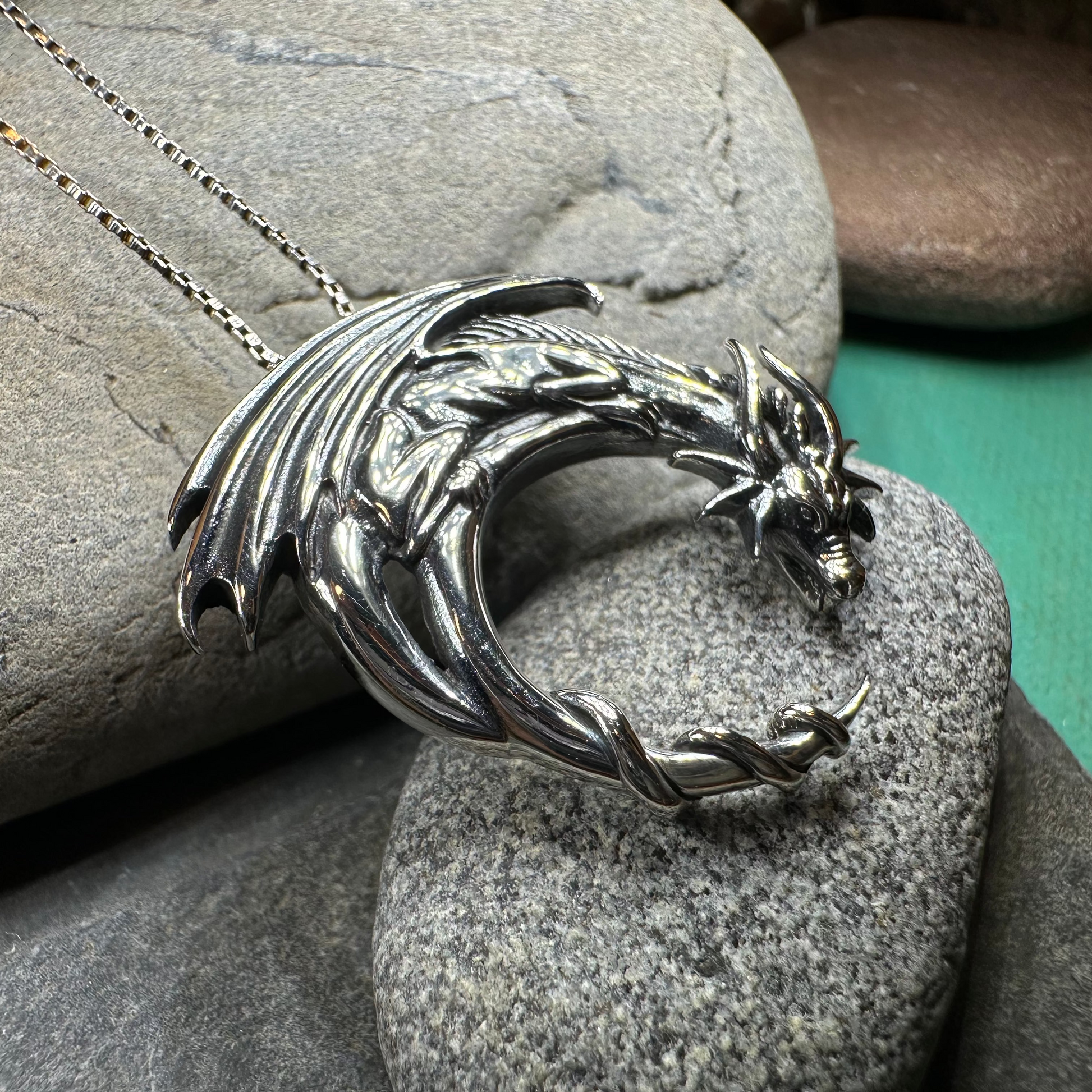 Xerxes Dragon Moon Necklace — view 5