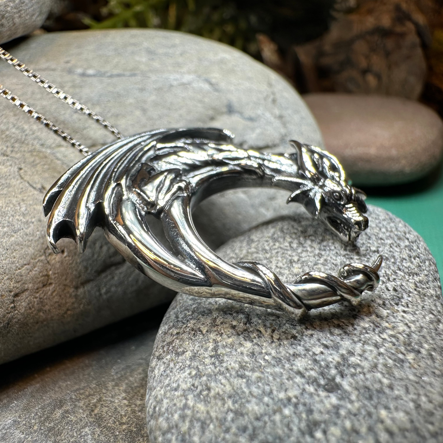 Xerxes Dragon Moon Necklace — view 3