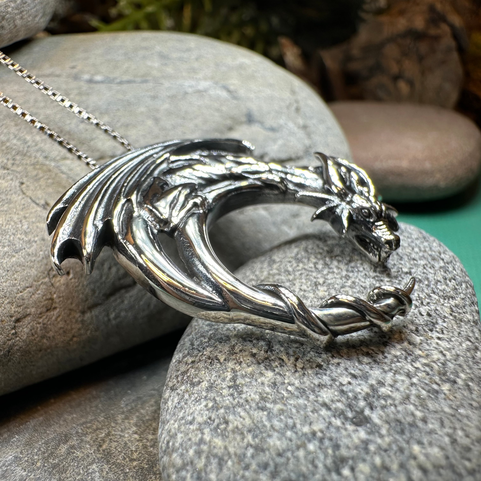 Xerxes Dragon Moon Necklace — view 3