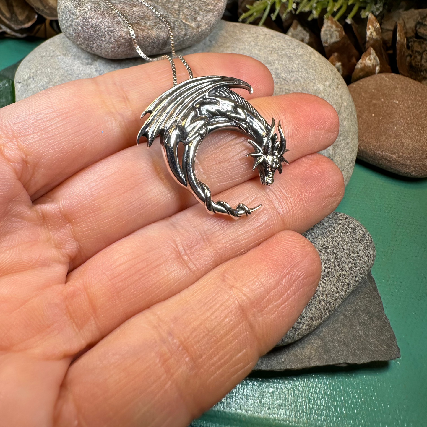 Xerxes Dragon Moon Necklace — view 6