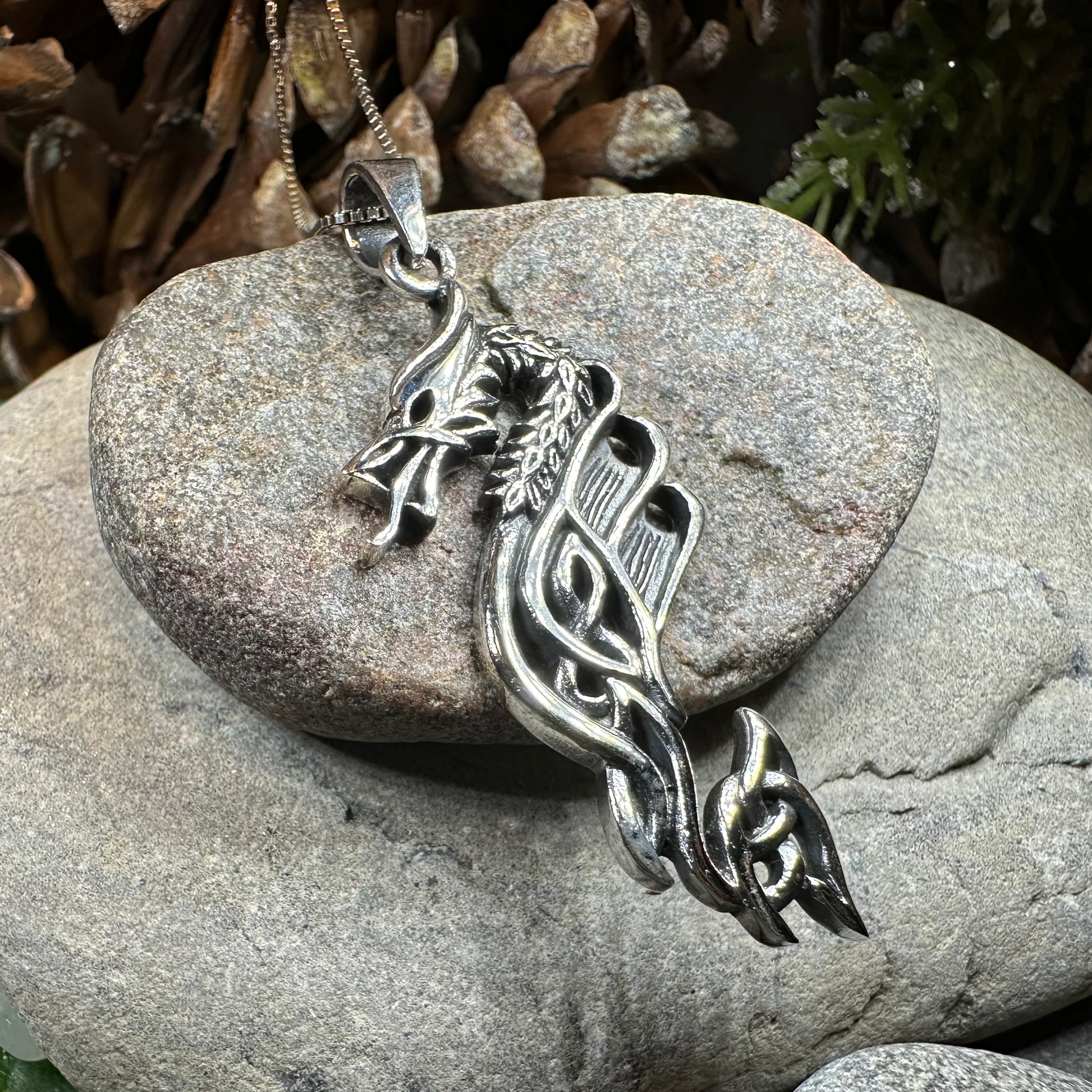 Zorn Celtic Dragon Necklace — view 6