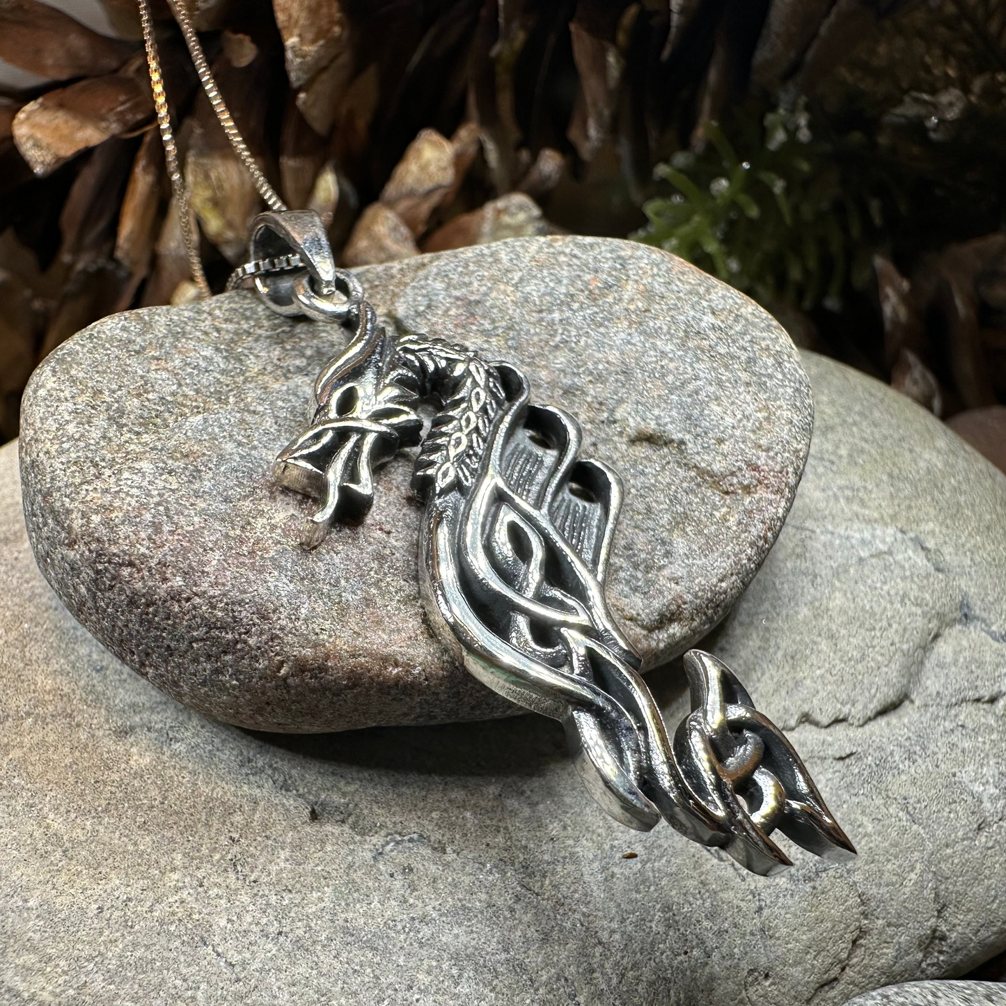 Zorn Celtic Dragon Necklace — view 7