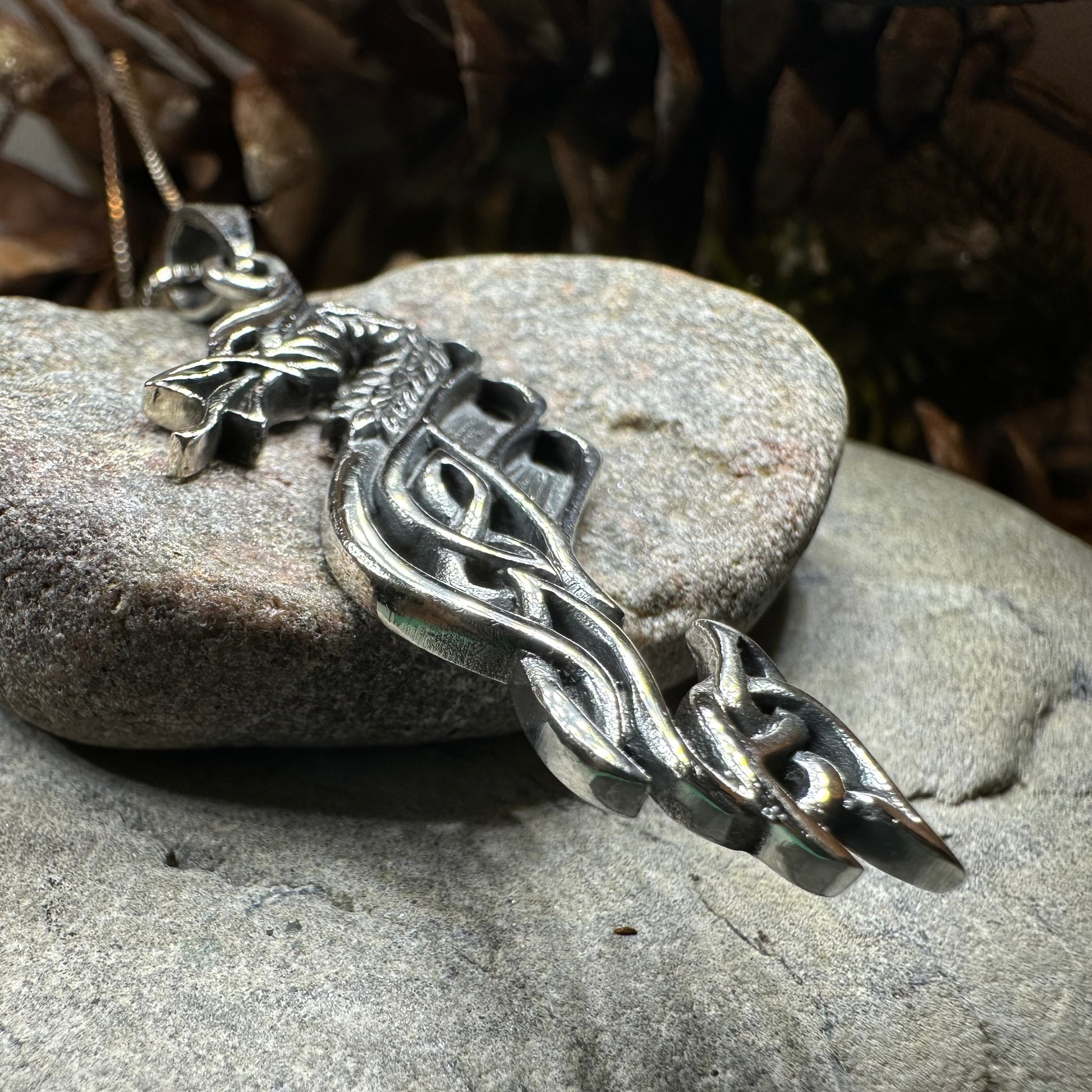 Zorn Celtic Dragon Necklace — view 2