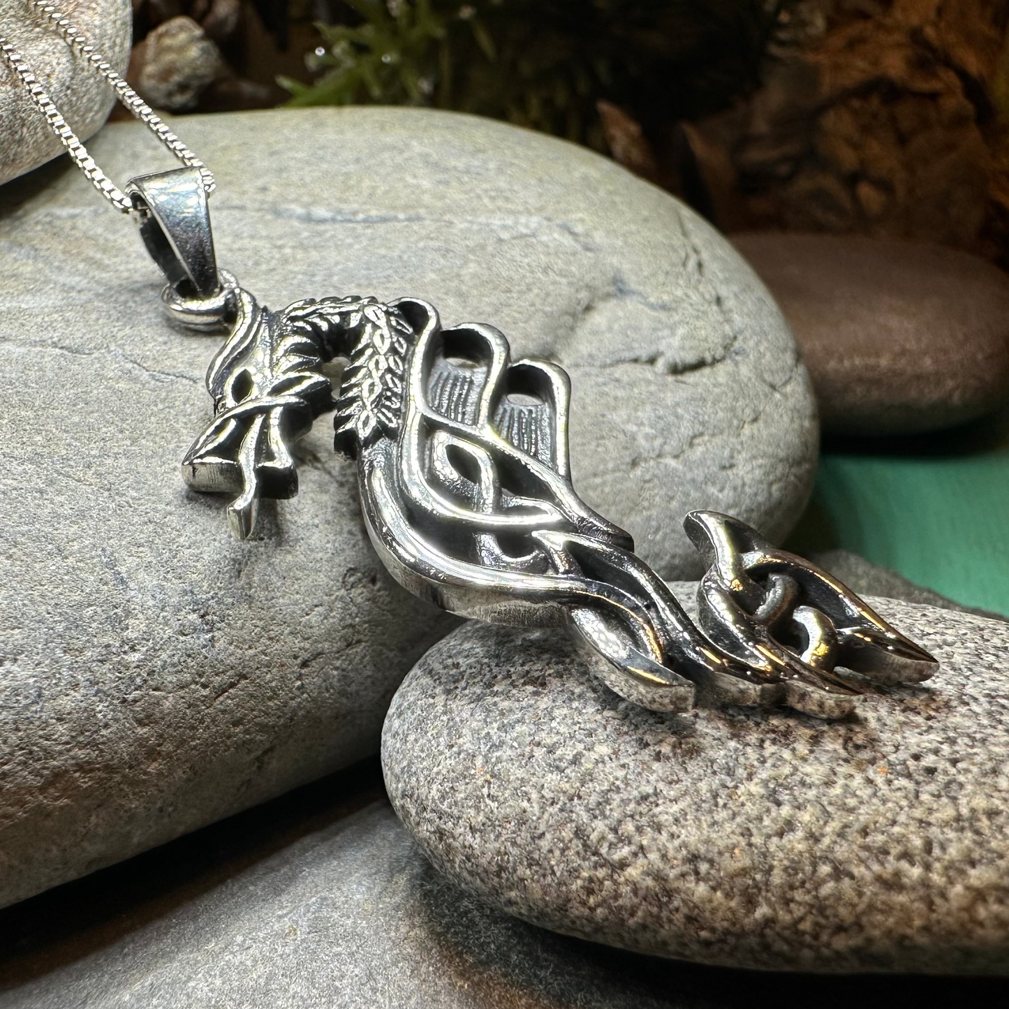 Zorn Celtic Dragon Necklace — view 5