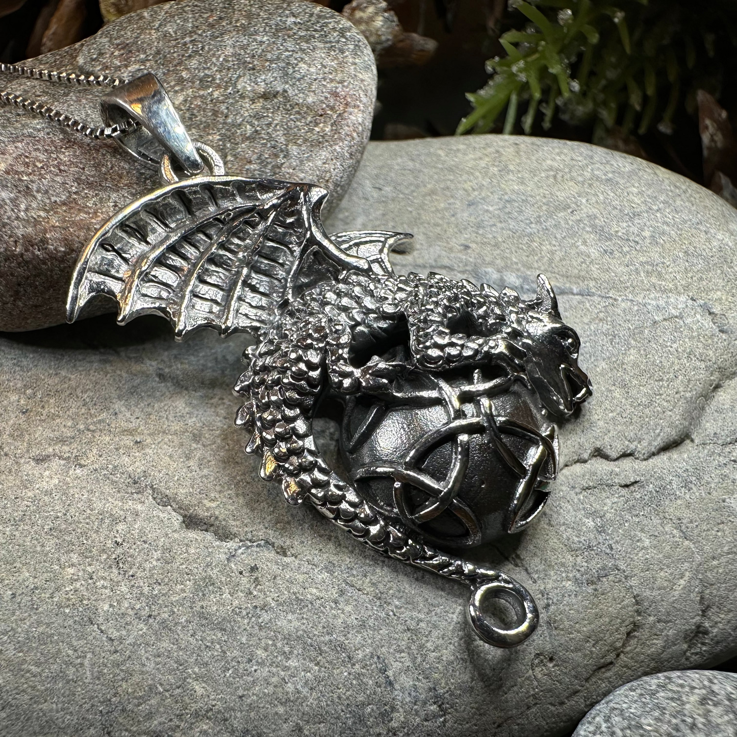 Archion Dragon Moon Necklace — view 7