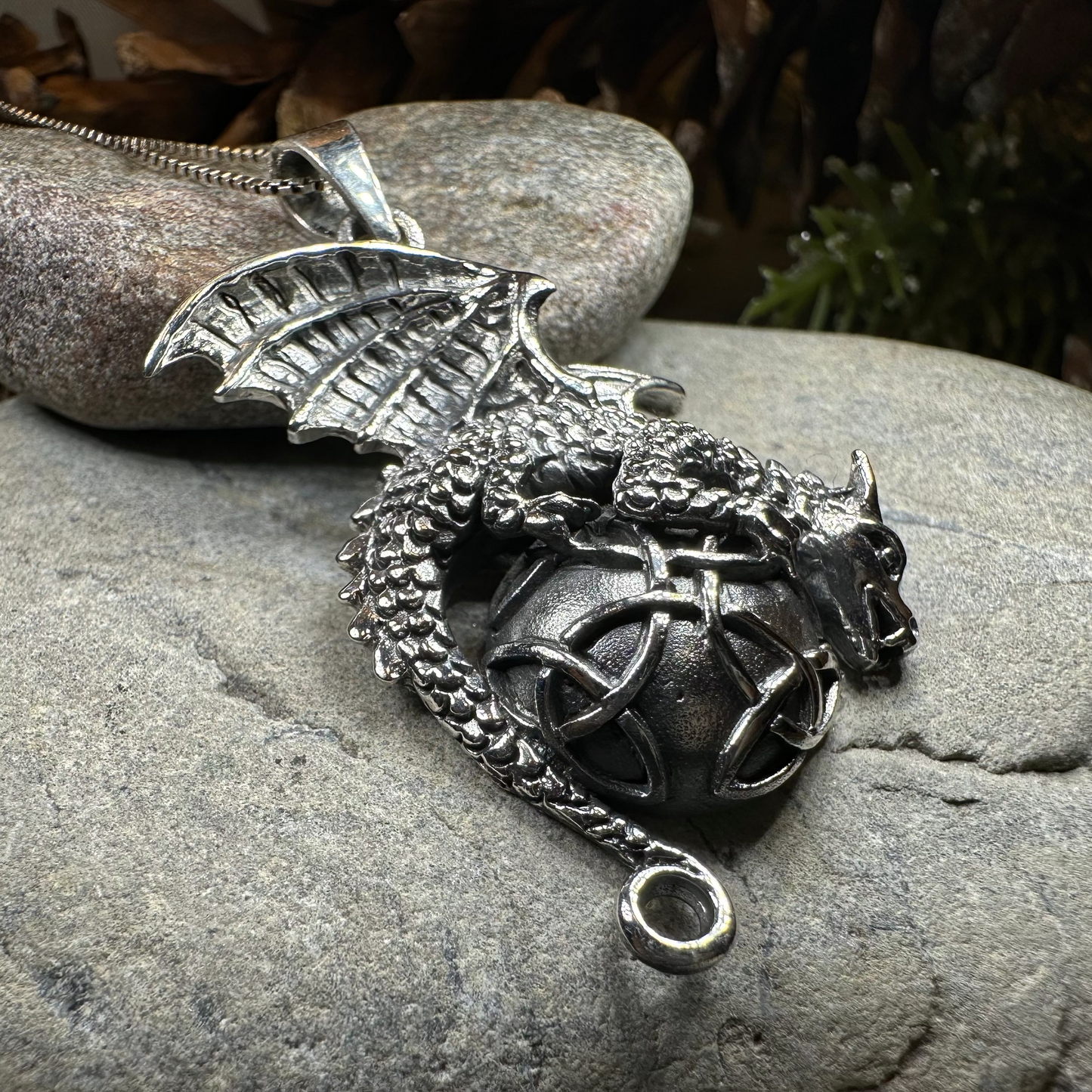 Archion Dragon Moon Necklace — view 5