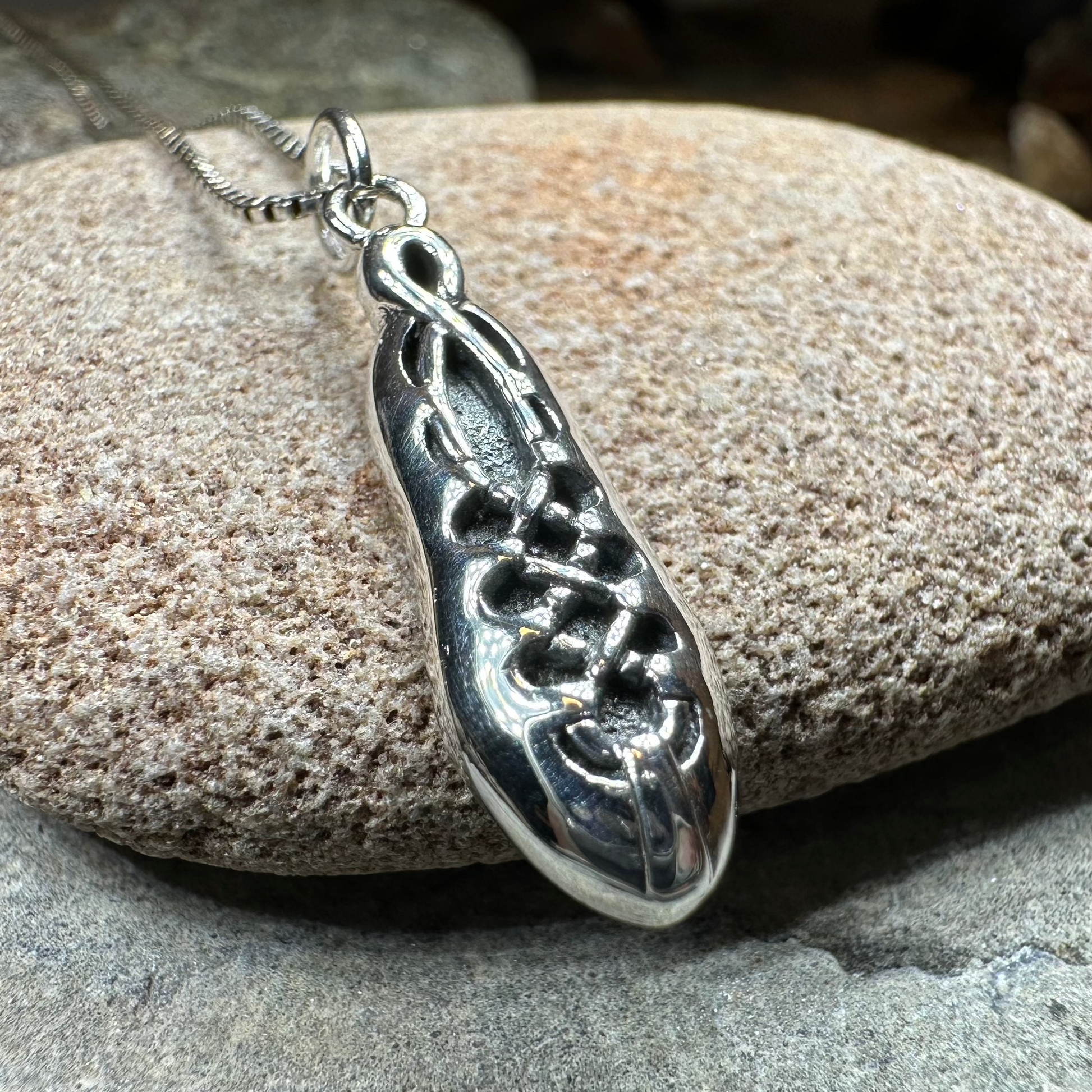 Irish Dance Shoe Silver Necklace — view 3