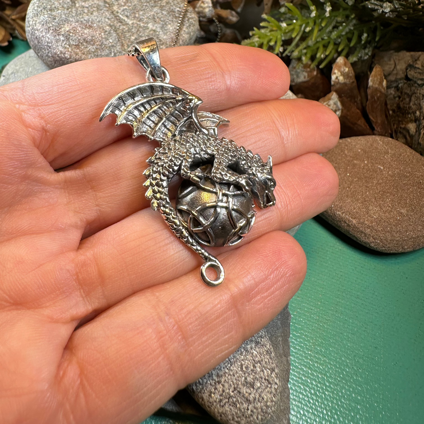 Archion Dragon Moon Necklace — view 3