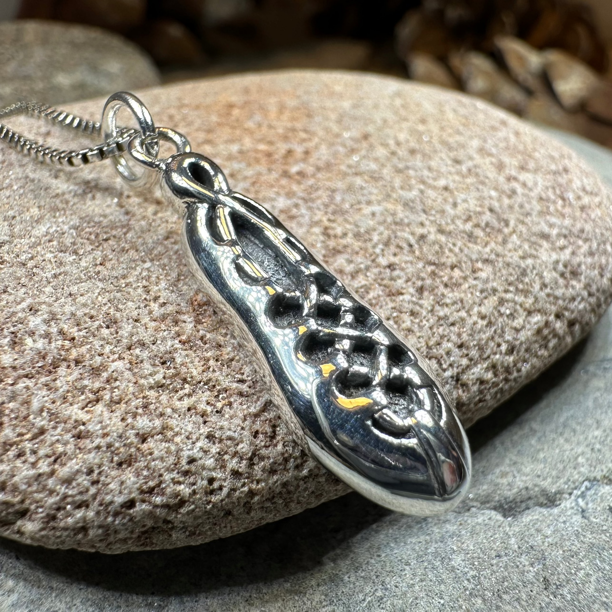 Irish Dance Shoe Silver Necklace — view 6