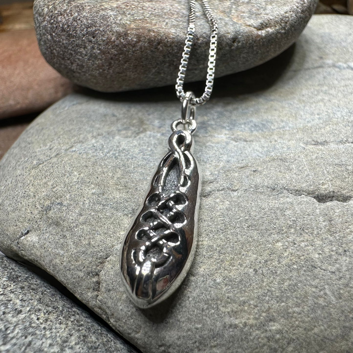 Irish Dance Shoe Silver Necklace — view 2