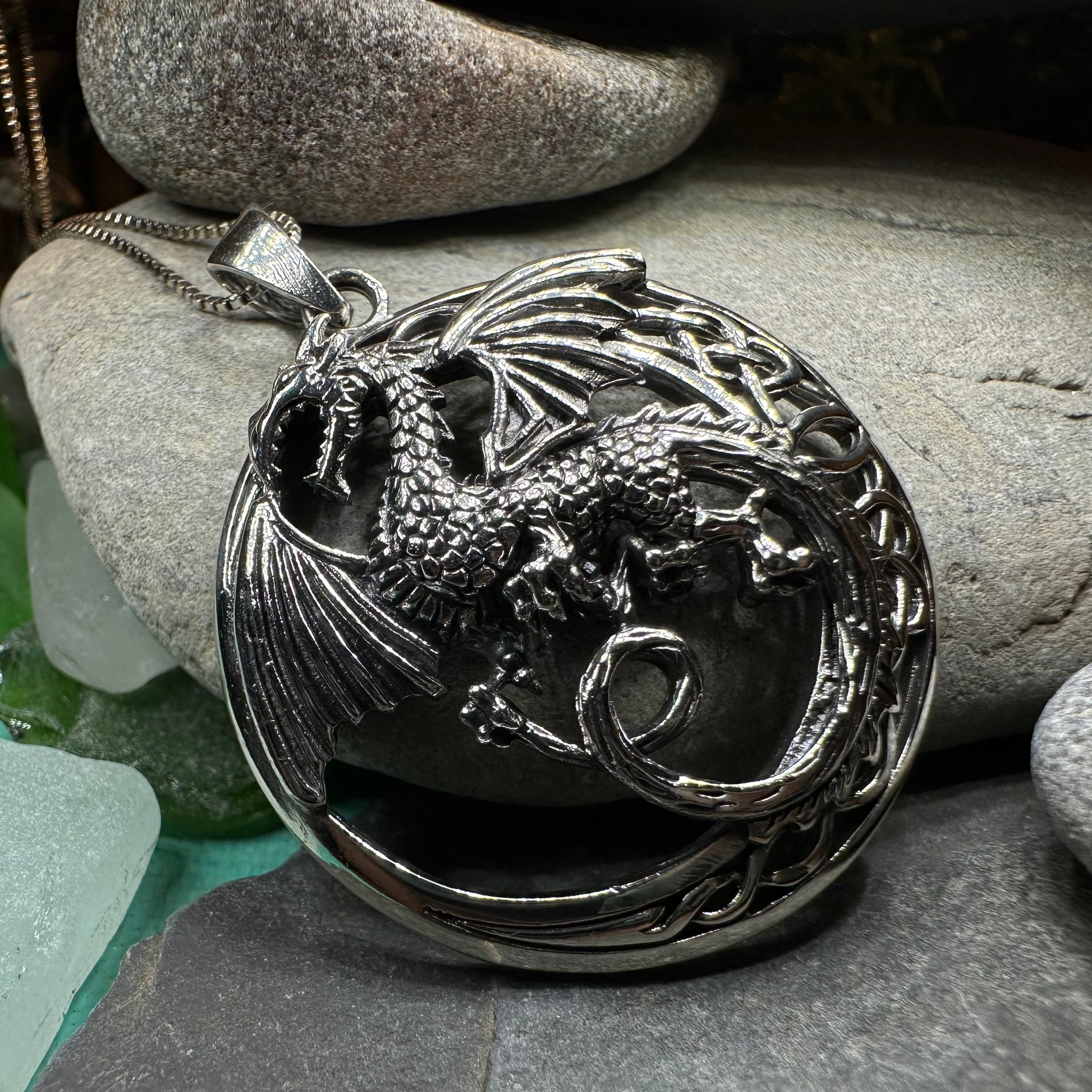 Electra Dragon Moon Necklace — view 3