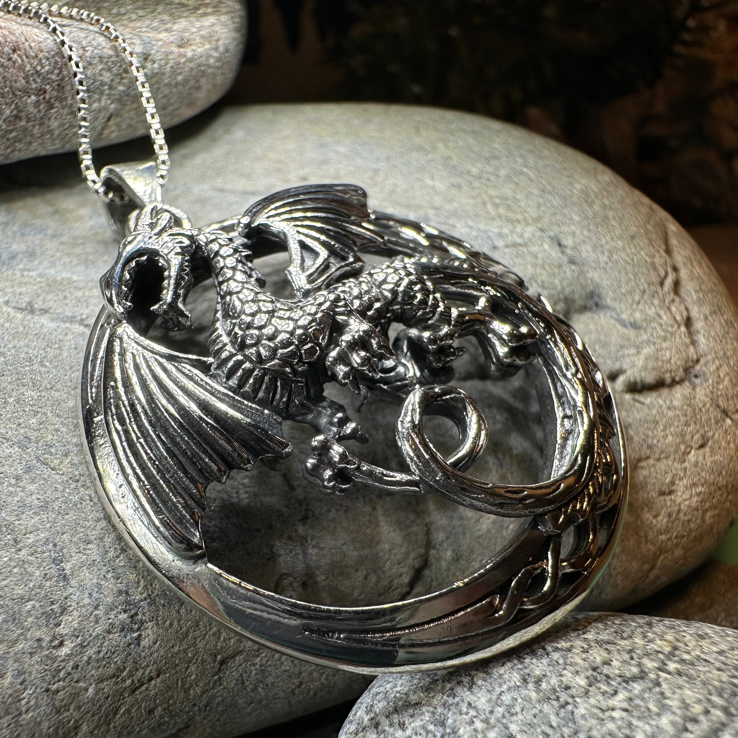 Electra Dragon Moon Necklace — view 4