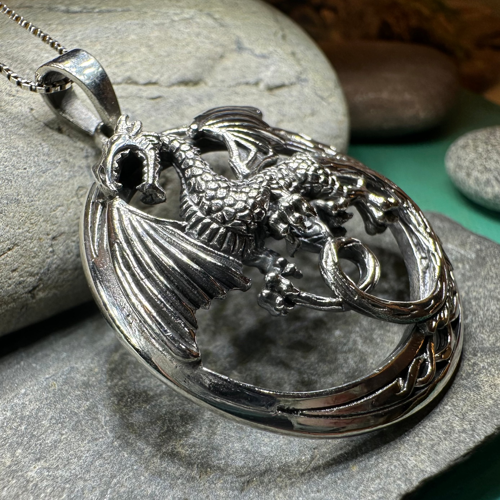 Electra Dragon Moon Necklace — view 6