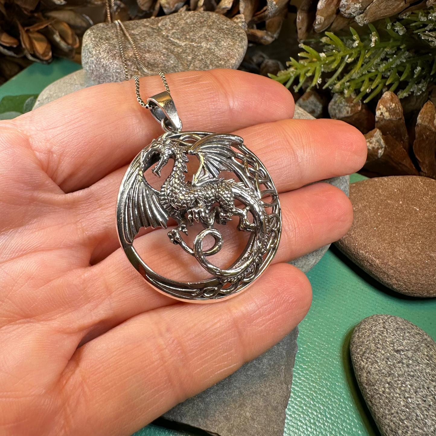 Electra Dragon Moon Necklace — view 5