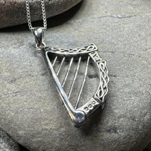 Load image into Gallery viewer, Torlogh Celtic Harp Necklace
