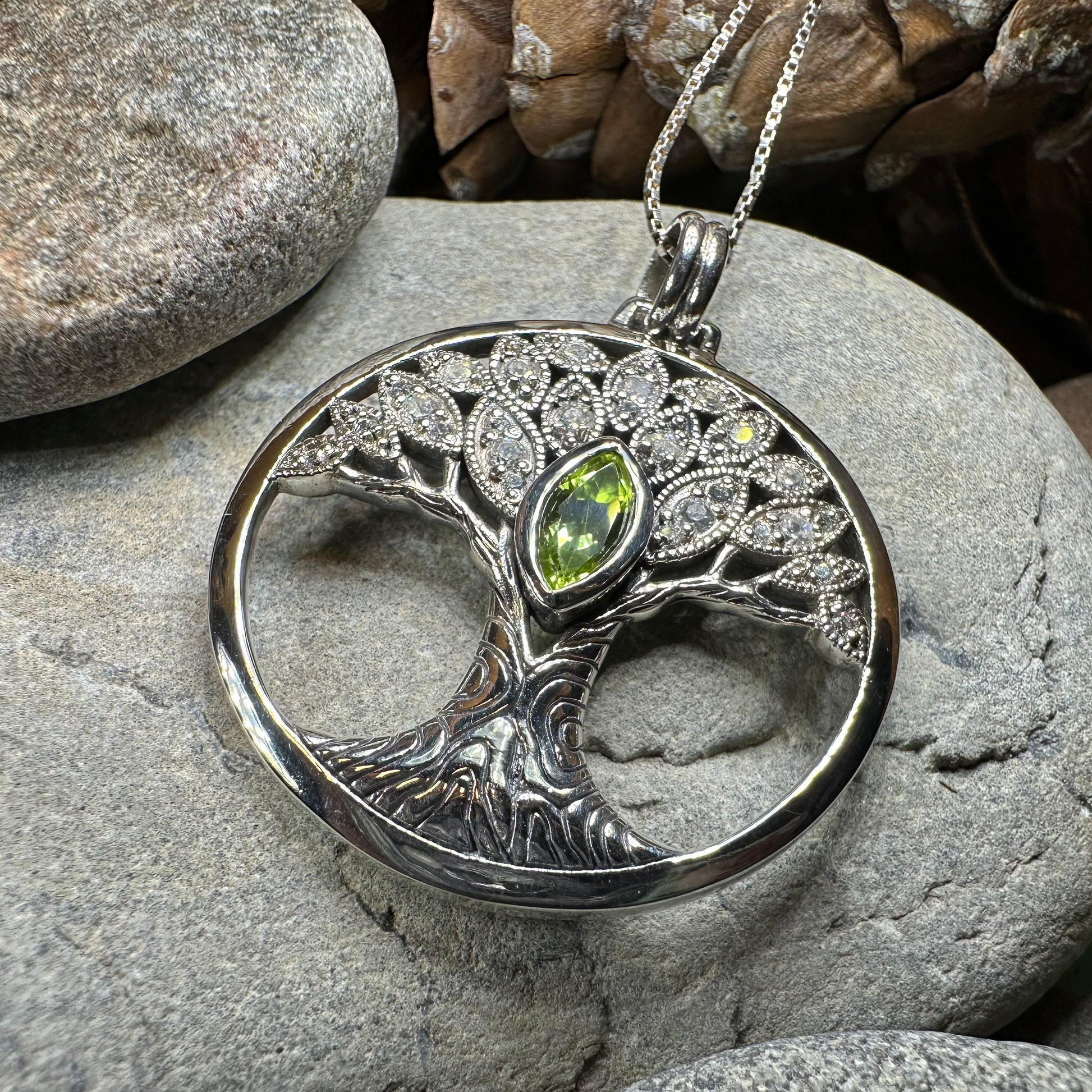 Glorianna Celtic Tree of Life Necklace in Sterling Silver — view 2